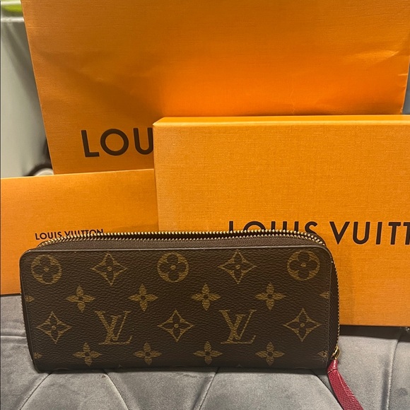 Louis Vuitton Dark Brown Monogram Zip Wallet - Picture 1 of 6